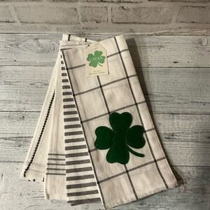 KAF HOME 4Pk 18x28 Shamrock Kitchen Towels